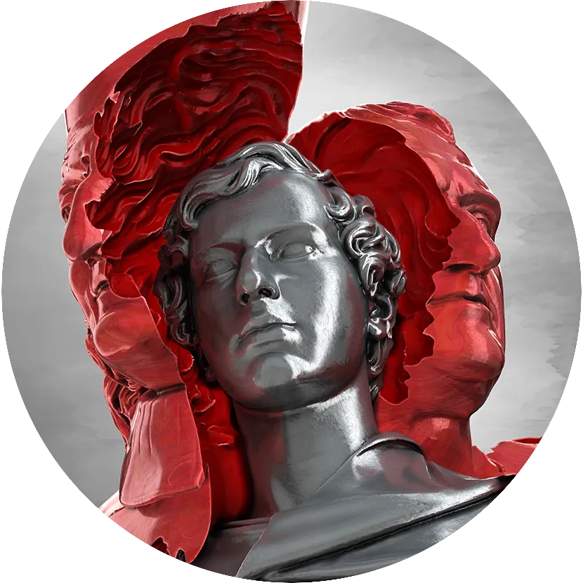 Embodiment of modern artist (Vladimir Ostangov) by 3D model. In hauteart.eu website you can see modern artist biography and be acquaint with his works