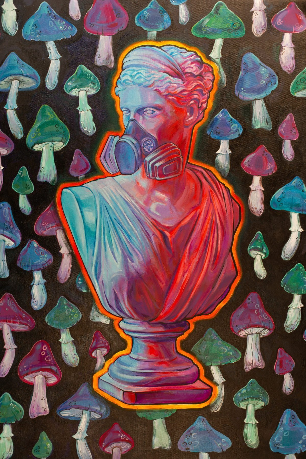 Original painting for sell from contemporary artist PopqueeN - Acid Aphrodite #2. For sell