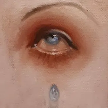 Painting of contemporary artist Vartan Ghazarian - Tear. For sale.