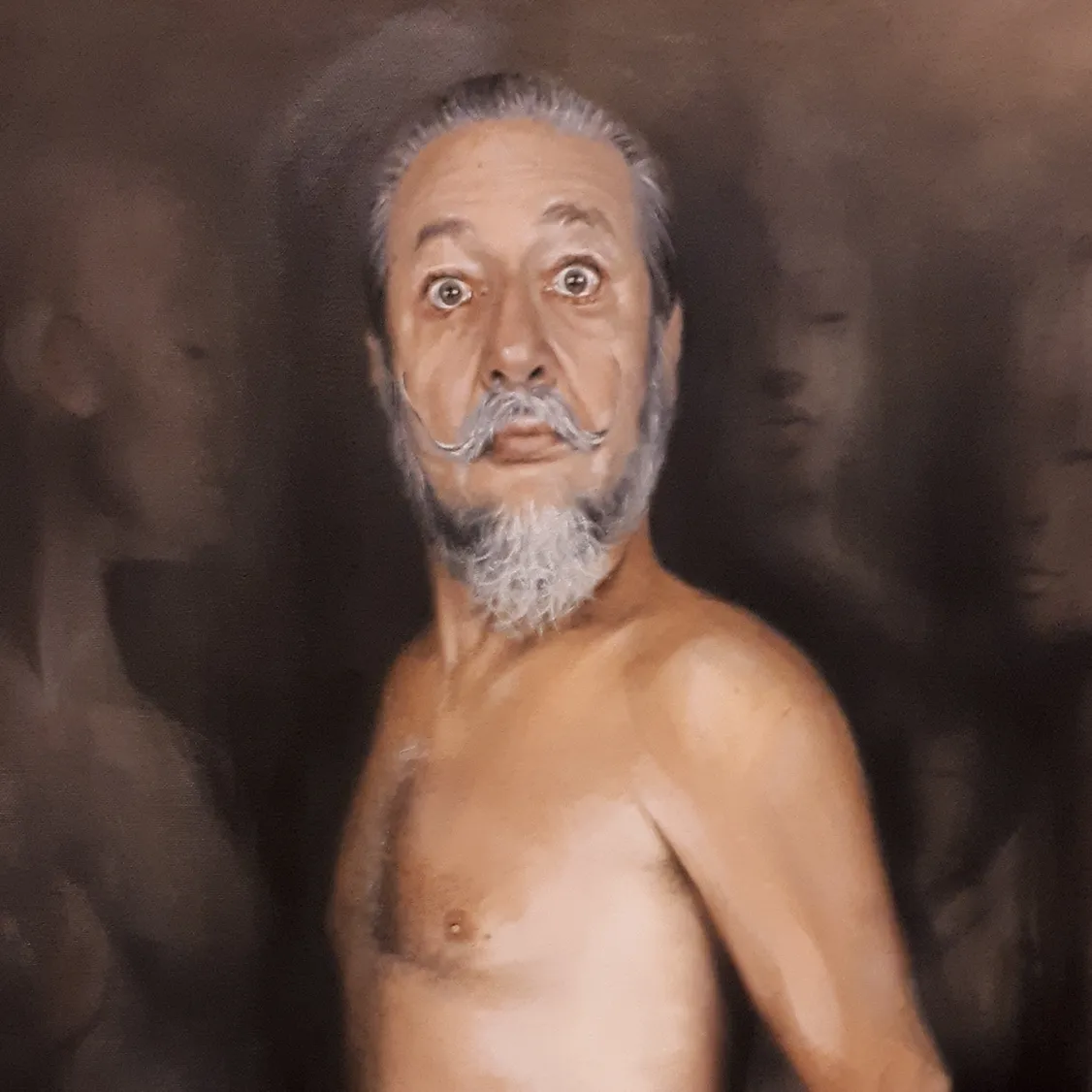 Painting of contemporary artist Vartan Ghazarian - Portrait order. For sale.