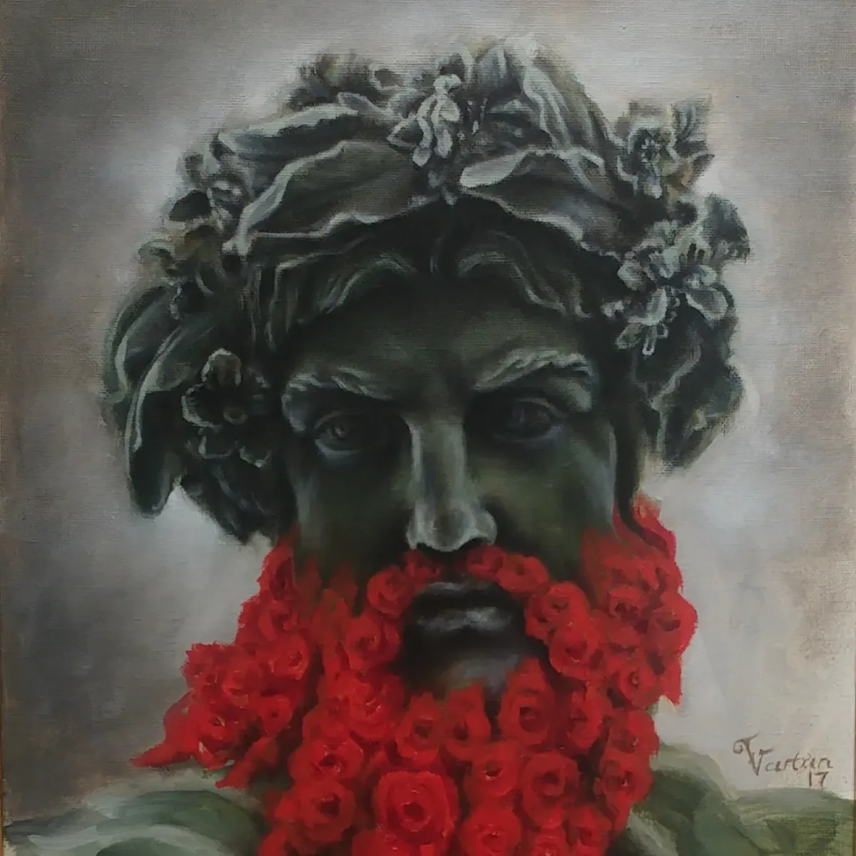 Painting of contemporary artist Vartan Ghazarian - Zeus. For sale.