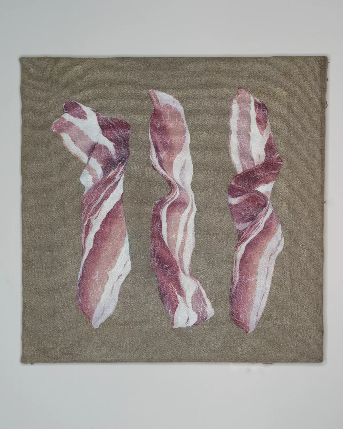 Original painting for sell from contemporary artist Masha Bo - Beauty bacon. For sell