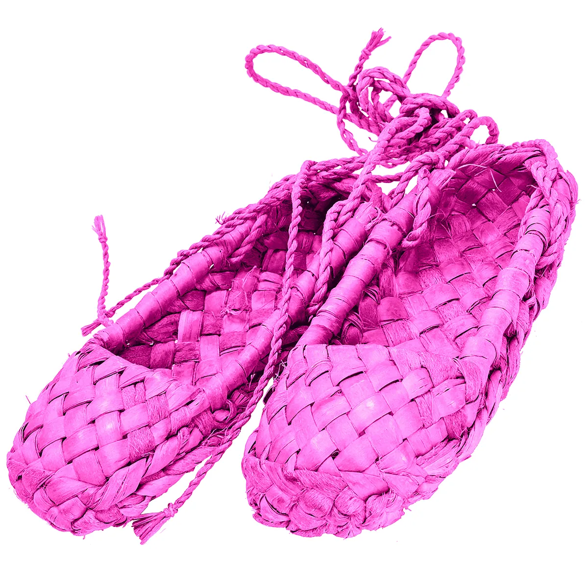 Print from contemporary artist Vladimir Tsesler - Pink Bast Shoes. The Lapti. For sale.