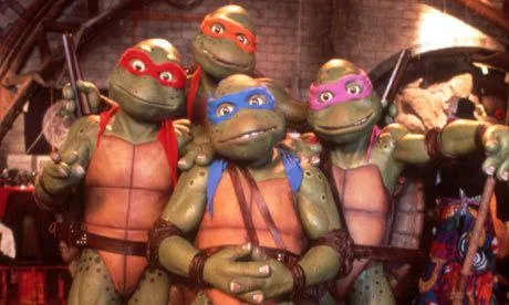Imagined heroes. Four turtles mutants together.