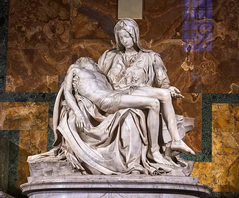 Laszlo Toth, claiming to be Christ, struck the sculpture with a hammer. The sculpture was restored but suffered irreversible damage. Toth was committed to a psychiatric hospital.